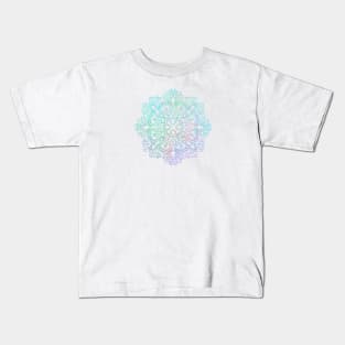 Iridescent Rainbow Mandala Kids T-Shirt